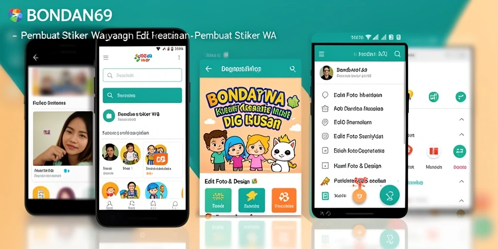Antarmuka BONDAN69 dengan fitur Pembuat Stiker WA yang intuitif.