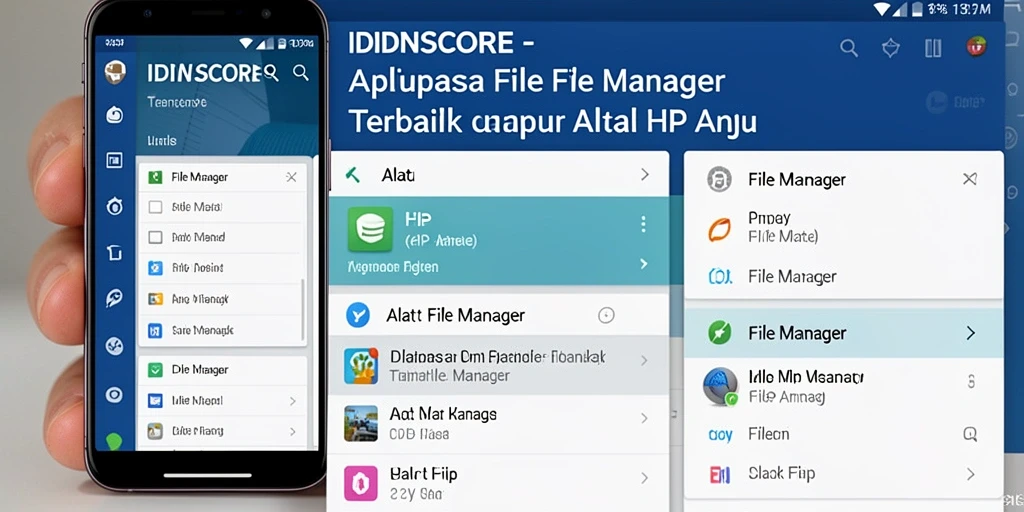 Tampilan antarmuka IDNSCORE sebagai aplikasi File Manager yang efisien.