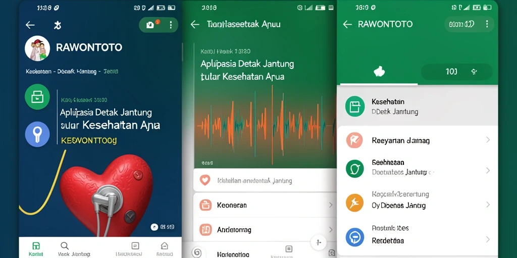 Tampilan antarmuka RAWONTOTO yang intuitif dan informatif.