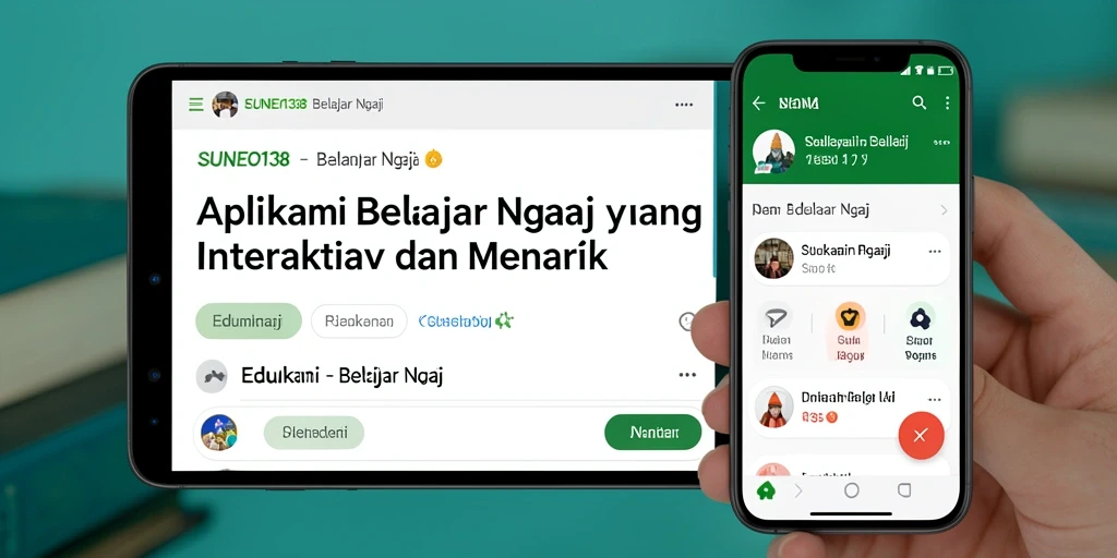 Antarmuka SUNEO138 yang interaktif dan edukatif untuk belajar mengaji.
