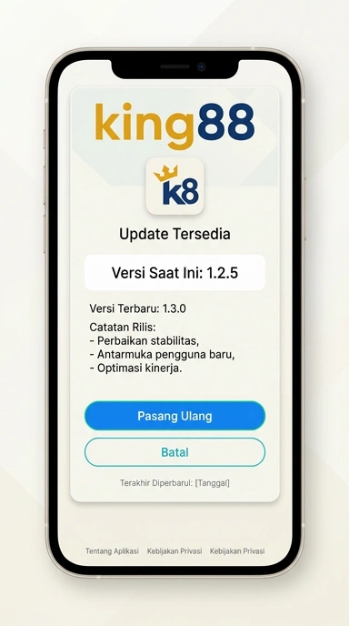 Tampilan riwayat versi king88